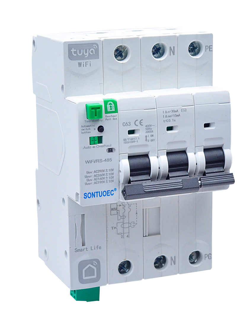 Disjuntor IoT 4G WiFi Tuya APP Controle Remoto Sem Fio