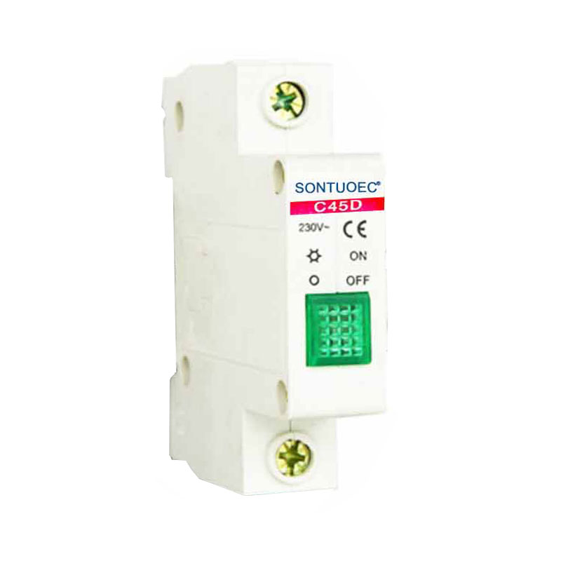 Indicador de luz led de trilho DIN modular