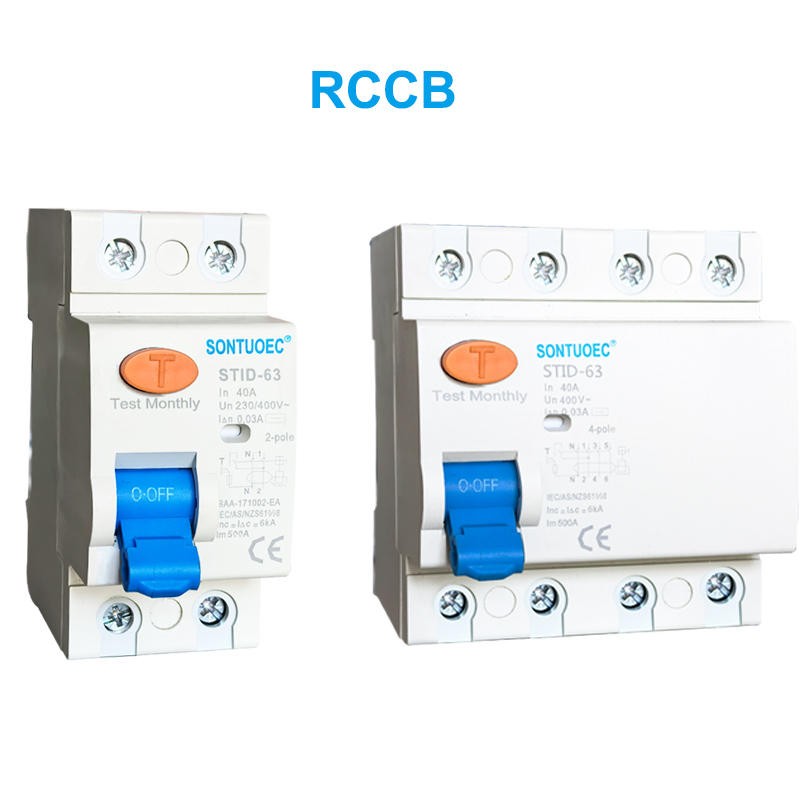 Série STID-63 RCCB 230V 63A disjuntor de corrente residual